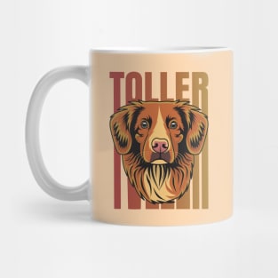 Toller Nova Scotia Duck Tolling Retriever Retro Vibes Mug